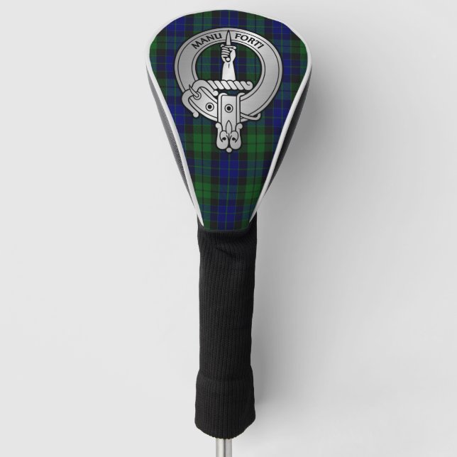 Clan MacKay Wappen & Tartan Golf Headcover (Vorderseite)