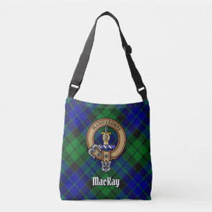 Clan MacKay Wappen über Tartan Tragetaschen Mit Langen Trägern