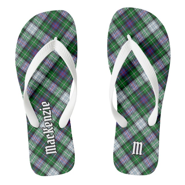 Clan MacKenzie Dress Tartan Flip Flops (Fußbett)