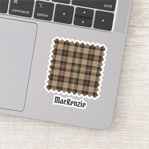Clan MacKenzie Hunting Brown Tartan Aufkleber