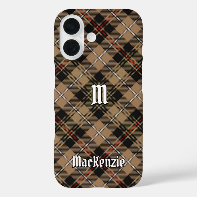 Clan MacKenzie Hunting Brown Tartan Case-Mate iPhone Hülle (Rückseite)