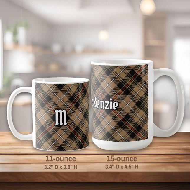 Clan MacKenzie Hunting Brown Tartan Kaffeetasse (Von Creator hochgeladen)