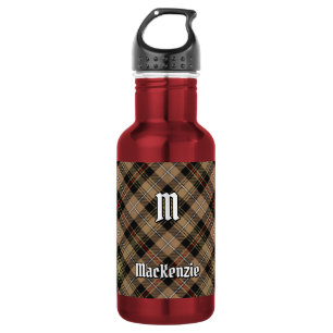 Clan MacKenzie Jagd-Braun-Tartan Edelstahlflasche