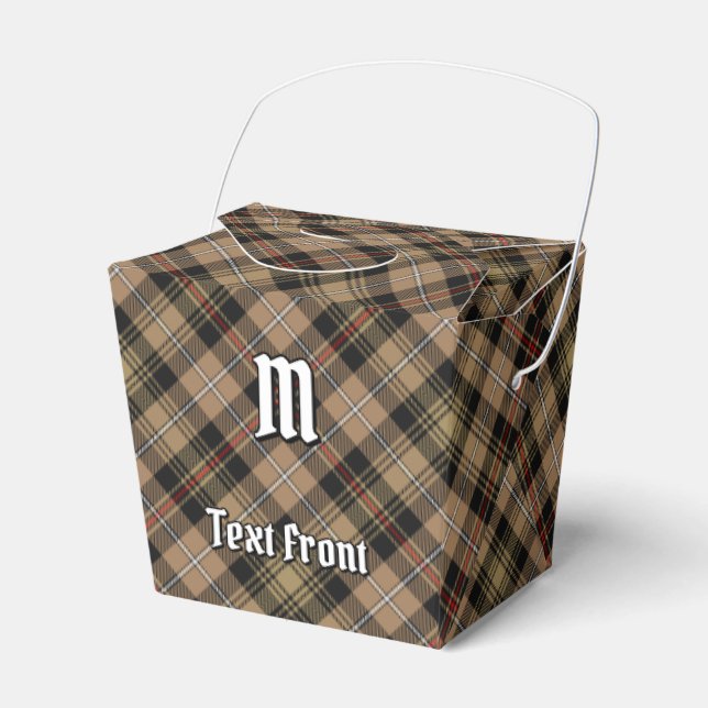 Clan MacKenzie Jagd Brown Tartan Gefallen Box Geschenkschachtel (Vorderseite)