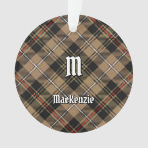 Clan MacKenzie Jagd Brown Tartan Ornament