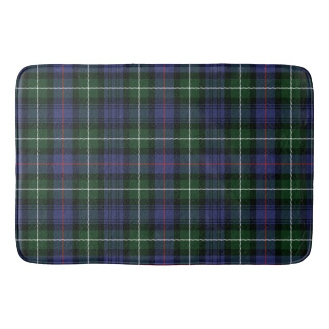Clan MacKenzie Kariert Green Lila Karo Tartan Badematte (Vorderseite)