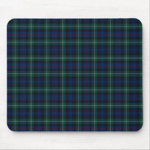 Clan Mackenzie Royal Blue und Forest Green Tartan Mousepad