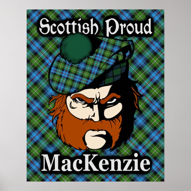 Clan MacKenzie Scottish Tartan Poster (Vorne)