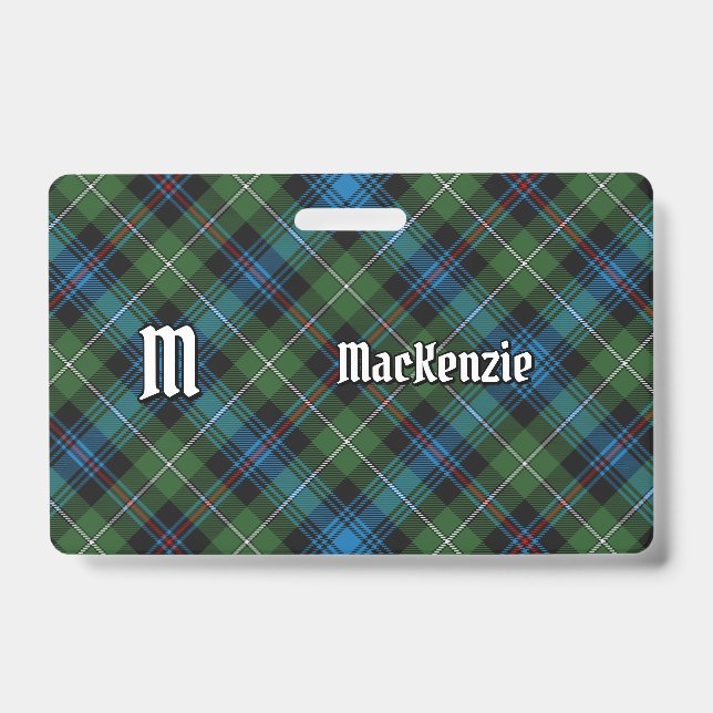 Clan MacKenzie Tartan Abzeichen Ausweis (Vorderseite)