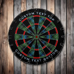 Clan MacKenzie Tartan Dart Board Dartscheibe<br><div class="desc">Clan MacKenzie Traditioneller Tartan mit modernen Farben. Nahtloses Muster. Zwei benutzerdefinierte Textbereiche auf dem äußeren Ring.</div>