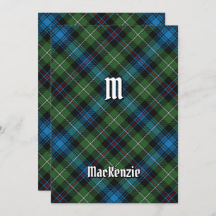 Clan MacKenzie Tartan Einladung