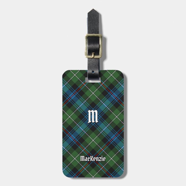 Clan MacKenzie Tartan Gepäcktag Gepäckanhänger (Vorderseite vertikal)