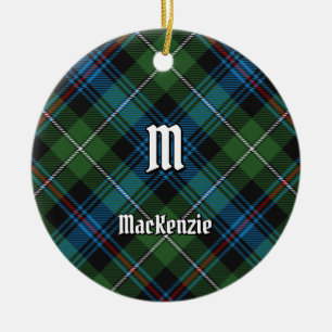 Clan MacKenzie Tartan Keramik Ornament
