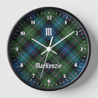 Clan MacKenzie Tartan Large Clock