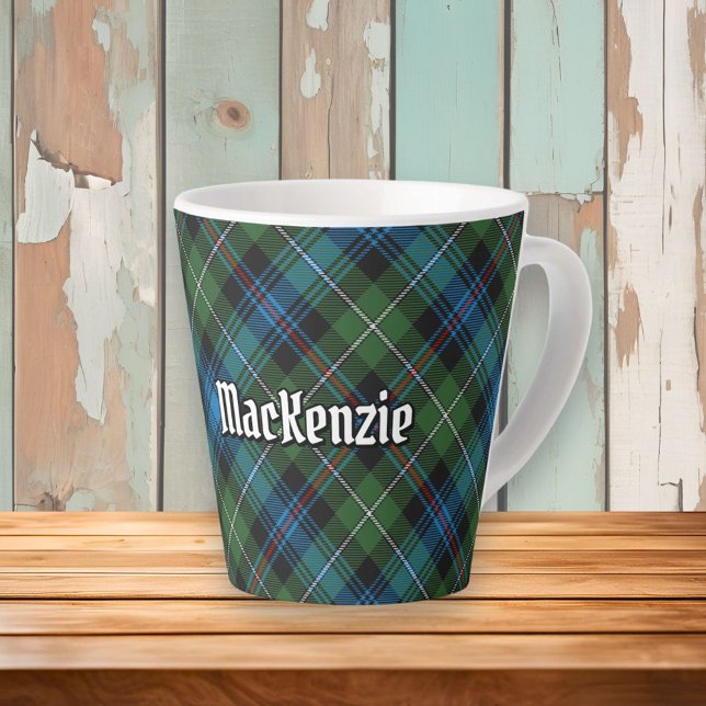 Clan MacKenzie Tartan Latte Tasse (Von Creator hochgeladen)