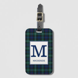 Clan Mackenzie Tartan Mit Monogramm Gepäckanhänger
