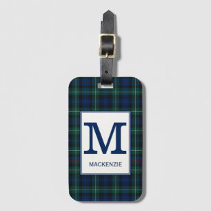 Clan Mackenzie Tartan Mit Monogramm Gepäckanhänger