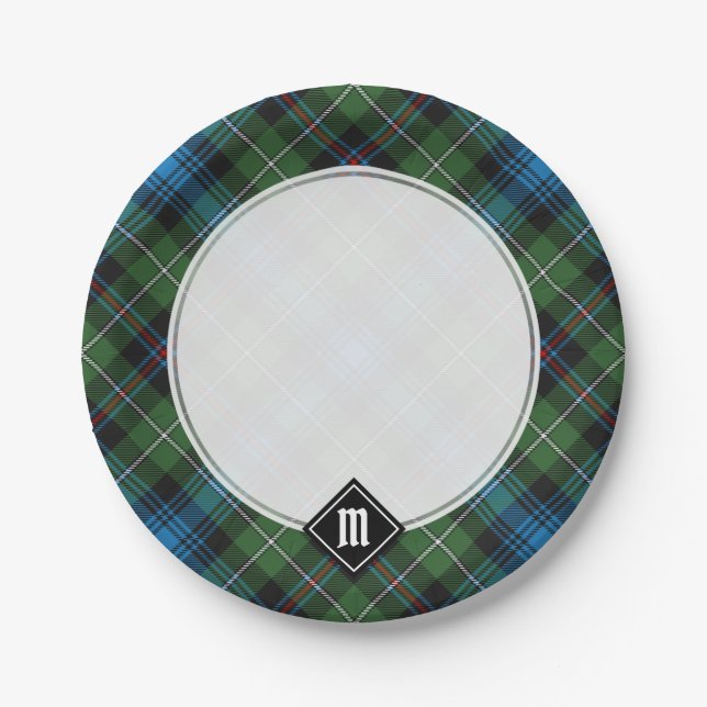 Clan MacKenzie Tartan Paper Tellers Pappteller (Vorderseite)