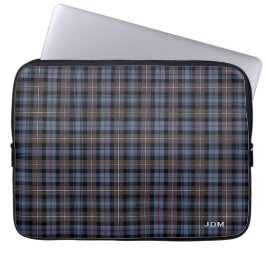 Clan Mackenzie Tartan Reproduction Kariert Monogra Laptopschutzhülle