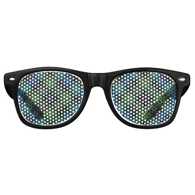 Clan MacKenzie Tartan Retro Sonnenbrille (Vorderseite)