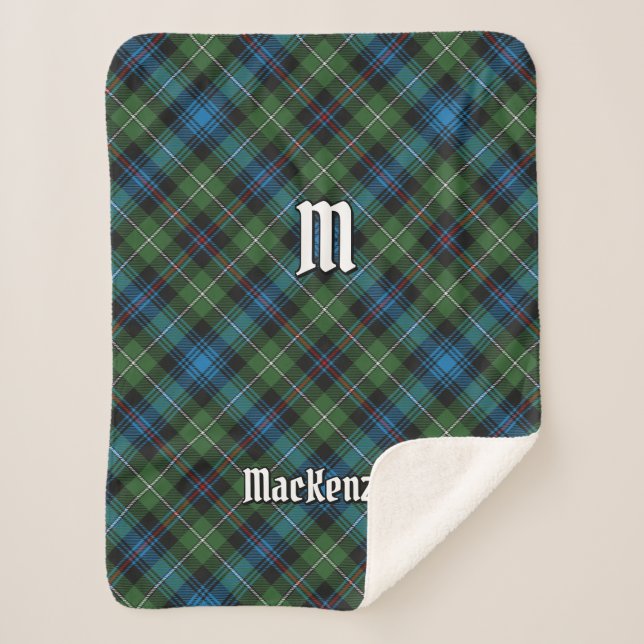 Clan MacKenzie Tartan Sherpa Blanket Sherpadecke (Vorderseite)