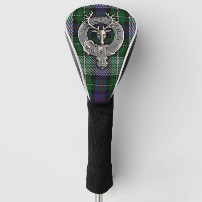 Clan MacKenzie Wappen & Dress Tartan Golf Headcover (Vorderseite)