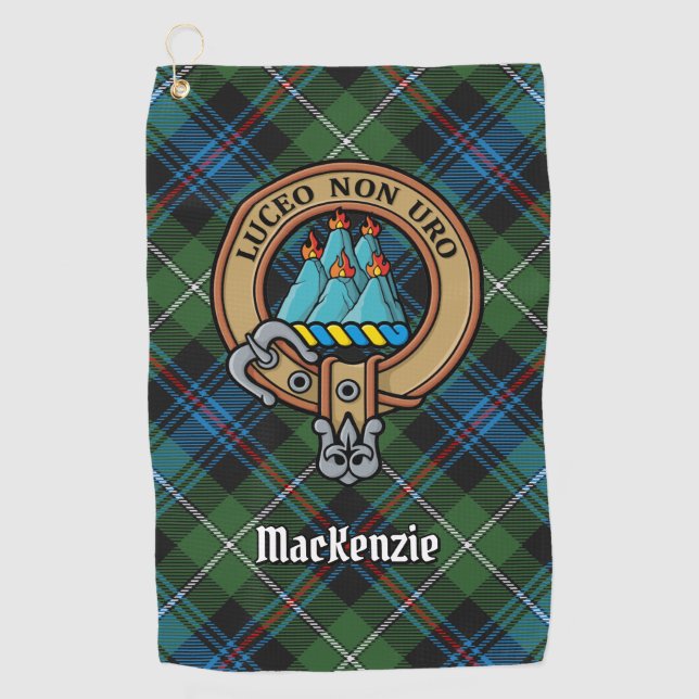 Clan MacKenzie Wappen Golfhandtuch (Vorderseite)