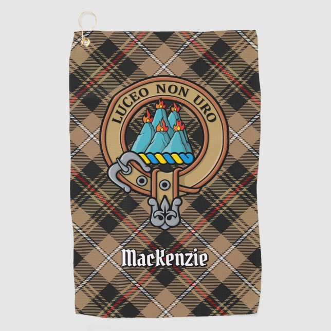 Clan MacKenzie Wappen Golfhandtuch (Vorderseite)