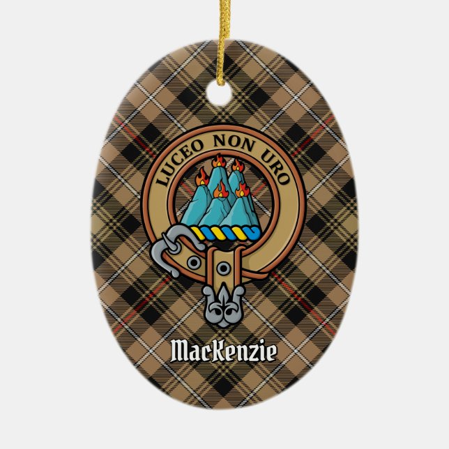 Clan MacKenzie Wappen Keramik Keramik Ornament (Vorne)
