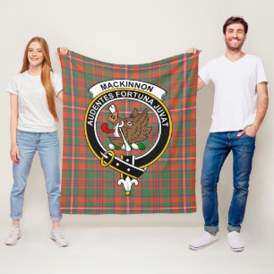 Clan MacKinnon Ancient Tartan Kariert Fleecedecke