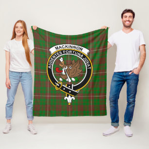 Clan MacKinnon Jagd Modernes Tartan Kariert Fleecedecke