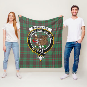 Clan MacKinnon Jagen Ancient Tartan Kariert Fleecedecke