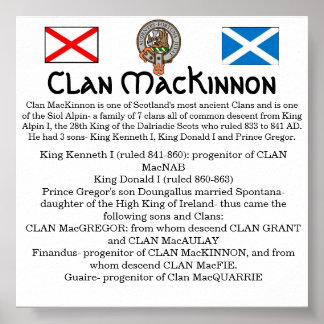 Clan MacKinnon & Siol Alpin - Die 7 Clans Poster