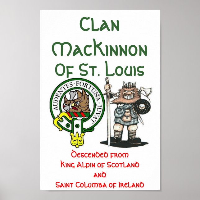 Clan MacKinnon St. Louis Poster (Vorne)