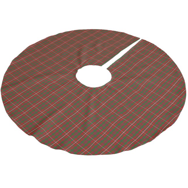 Clan MacKinnon Tartan Polyester Weihnachtsbaumdecke (Schrägansicht)