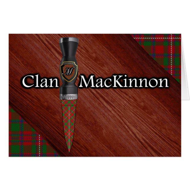 Clan MacKinnon Tartan Sgian Dubh Blade (Vorderseite (Horizontal))