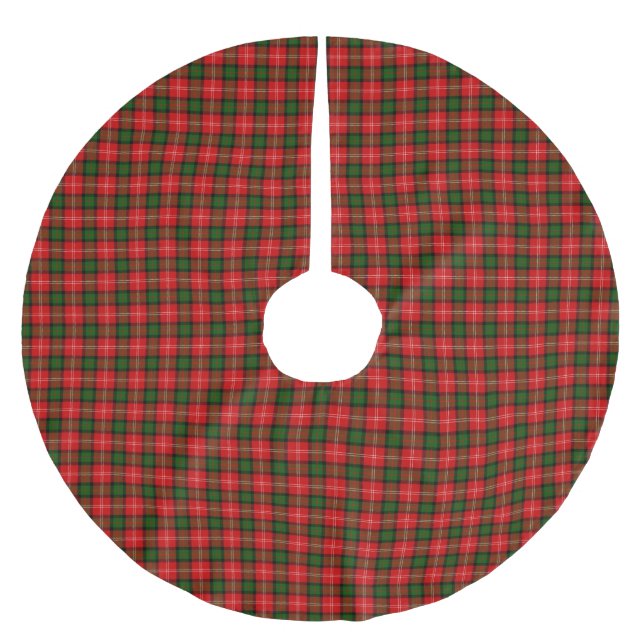 Clan Mackintosh Tartan Polyester Weihnachtsbaumdecke (Vorderseite)