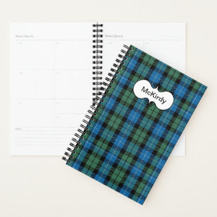 Clan MacKirdy Tartan Kariert Planner Planer