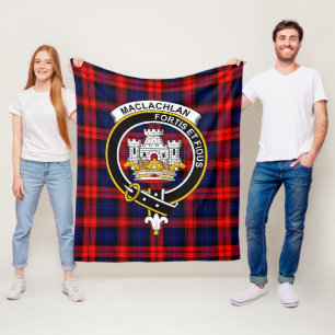 Clan MacLachlan Modern Tartan Kariert Fleecedecke