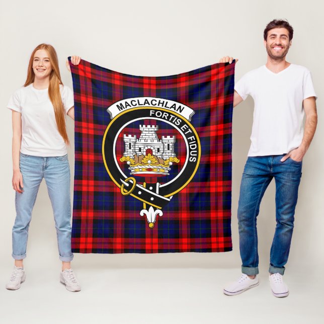 Clan MacLachlan Modern Tartan Kariert Fleecedecke (Beispiel)