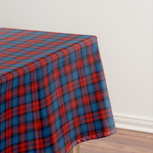 Clan MacLachlan Royal Blue und Red Scottish Tartan Tischdecke (Beispiel)