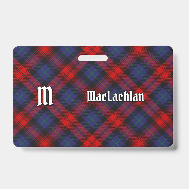 Clan MacLachlan Tartan Ausweis (Vorderseite)