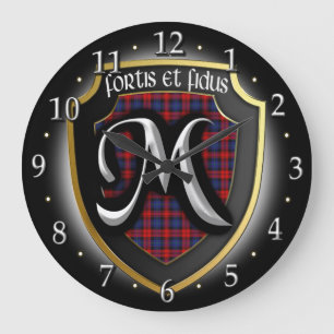 Clan MacLachlan Tartan Clock Große Wanduhr