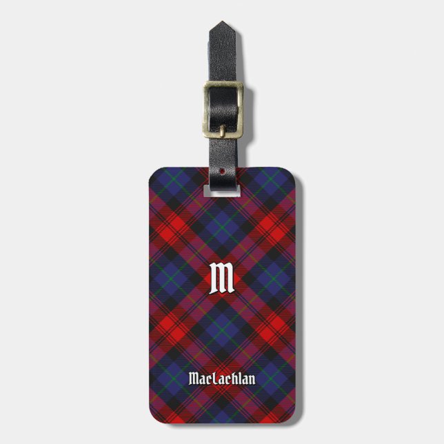 Clan MacLachlan Tartan Gepäckanhänger (Vorderseite vertikal)