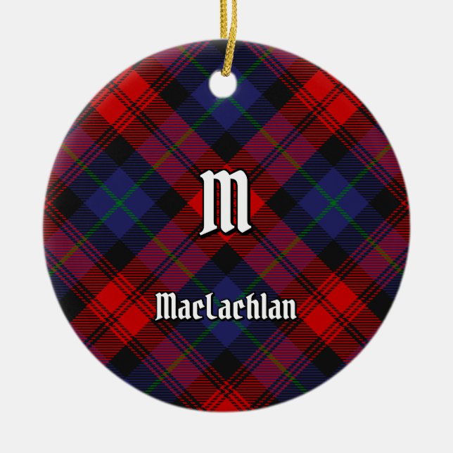 Clan MacLachlan Tartan Keramik Ornament (Vorne)