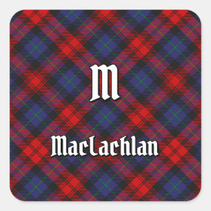 Clan MacLachlan Tartan Quadratischer Aufkleber