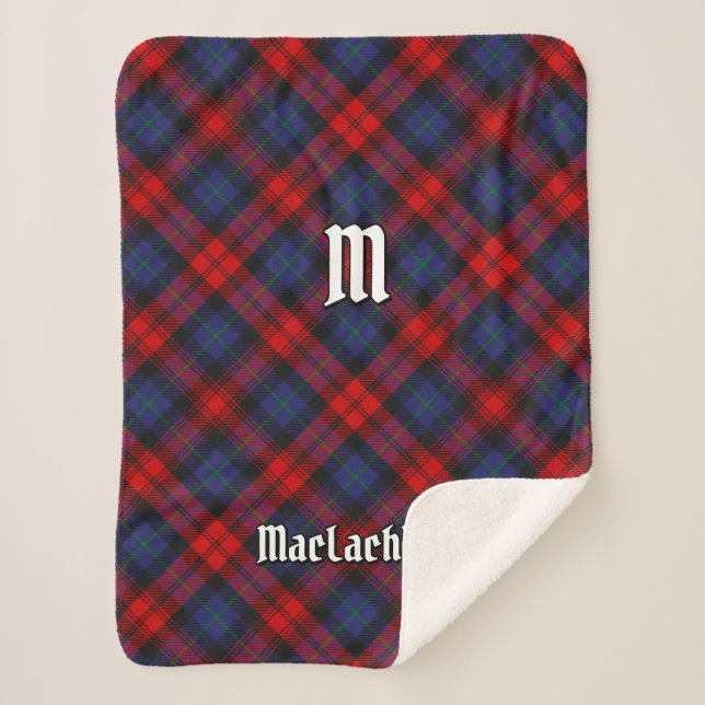 Clan MacLachlan Tartan Sherpadecke (Vorderseite)
