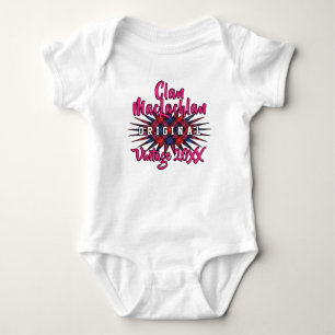 Clan MacLachlan Tartan sprengte Vintages Birthyear Baby Strampler
