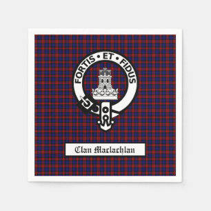 Clan Maclachlan Wappen & Tartan individuell anpass Serviette