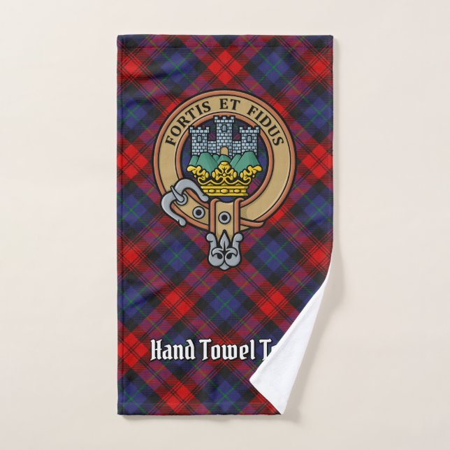 Clan MacLachlan Wappen über Tartan Badhandtuch Set (Handtuch)